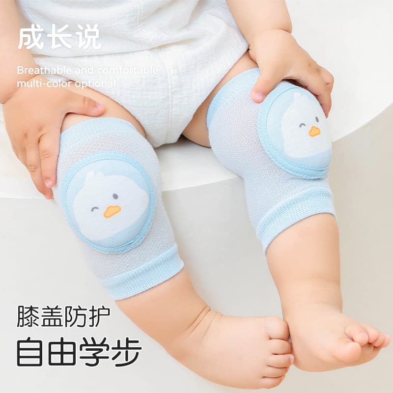 Kids Knee Pads for Summer, Thin Baby Learning-to-Walk Knee Pads, Crawling Helper, Loose-Elastic Cotton Knee-High Sock Covers, Baby Knee Pad Covers