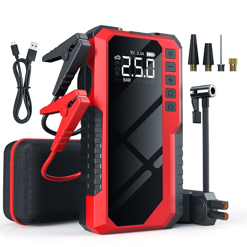 Car emergency jump starter, 12V jump starter, large capacity power bank