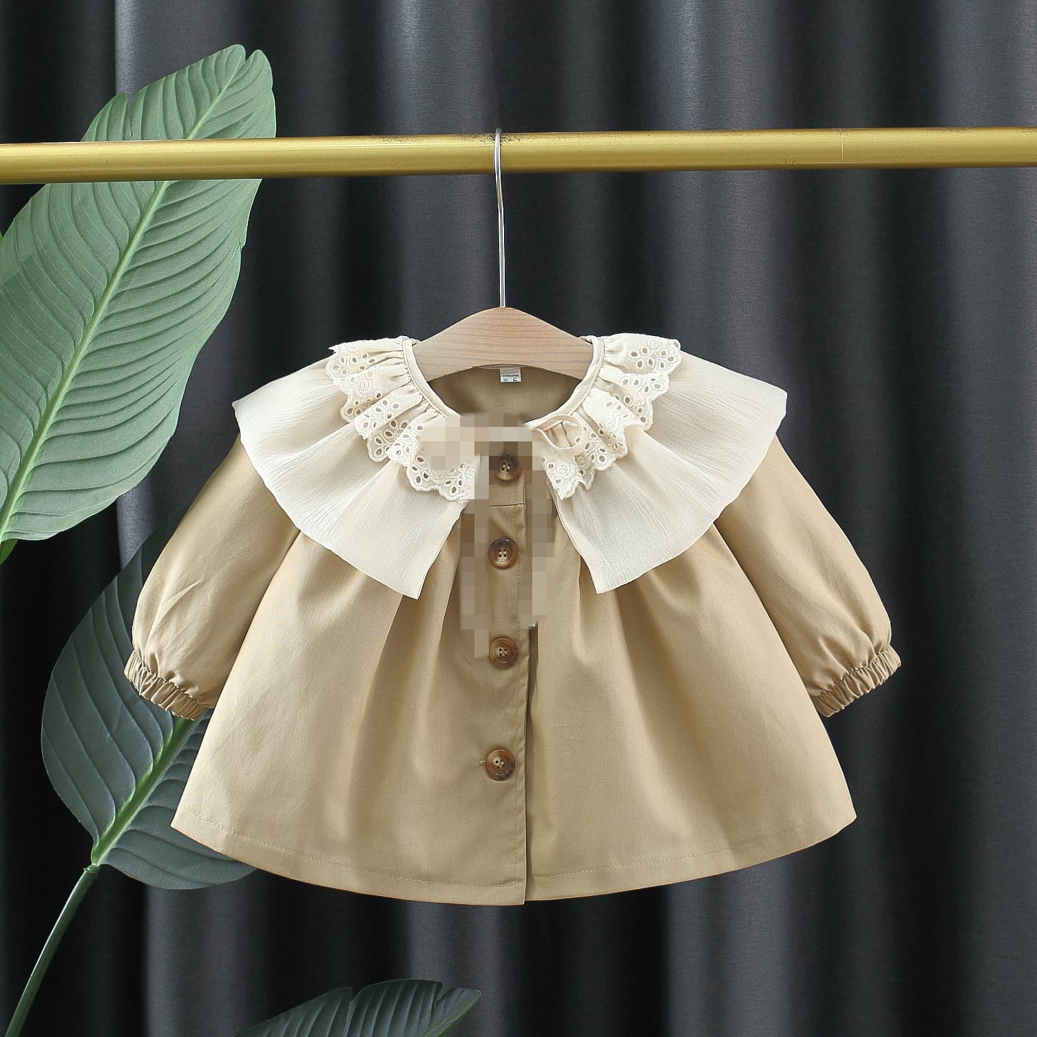 Children's clothing, stylish lace collar jacket, girls' windbreaker, girl's treasure, spring and autumn new style, small and medium-sized children's outer clothing, children 4356