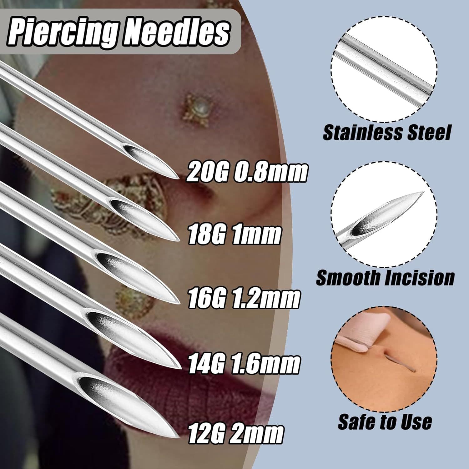 Cross-Border High-Polish Body Piercing Connecting Tubes, Piercing Earrings, Nose Rings, and Other Multi-Purpose Connecting Auxiliary Professional Tools