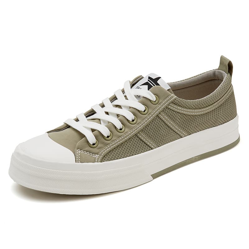 Shanbu 25601 Casual Men's Shoes Summer New Trendy Men's Breathable Mesh Shoes Low-Top Versatile Lace-Up Skate Shoes