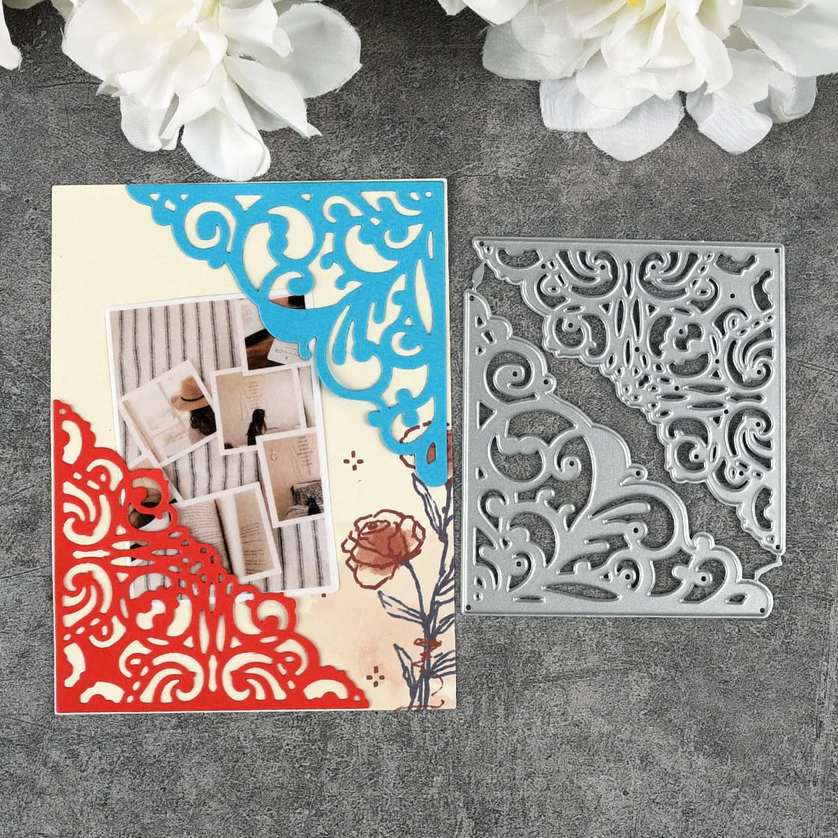 Triangular Decorative Greeting Card Carbon Steel Knife Mold DIY Cutting Knife Mold Embossing Knife Mold Template Scrapbook