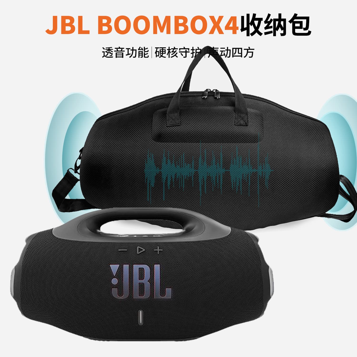 Suitable for JBL audio BOOMBOX4 storage bag Ares 4th and 3rd generation portable storage box outdoor protective cover