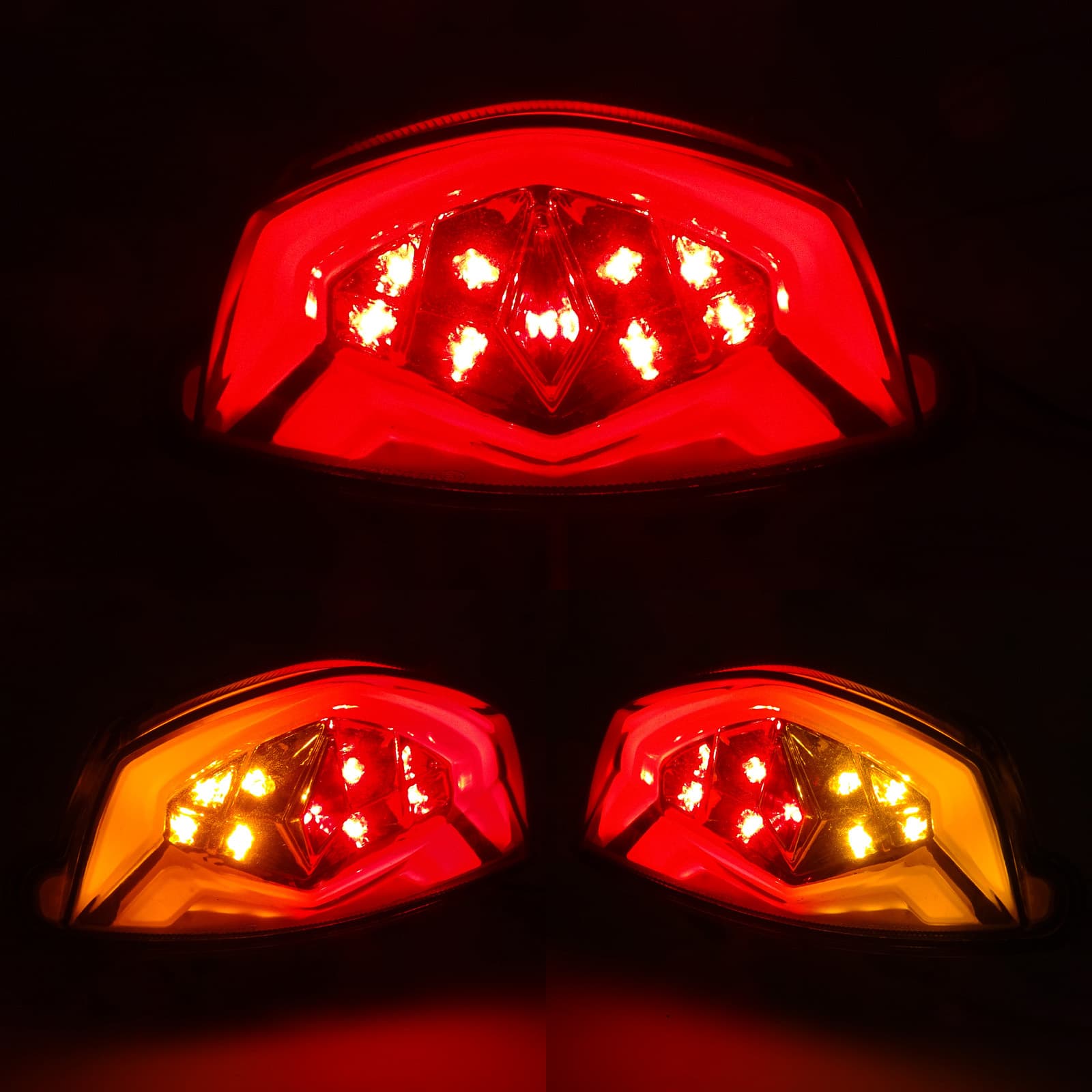 Compatible with Suzuki GSXS750 GSX-S 750 17-23 Modified Motorcycle Rear Tail Light Turn Signal Brake Integrated