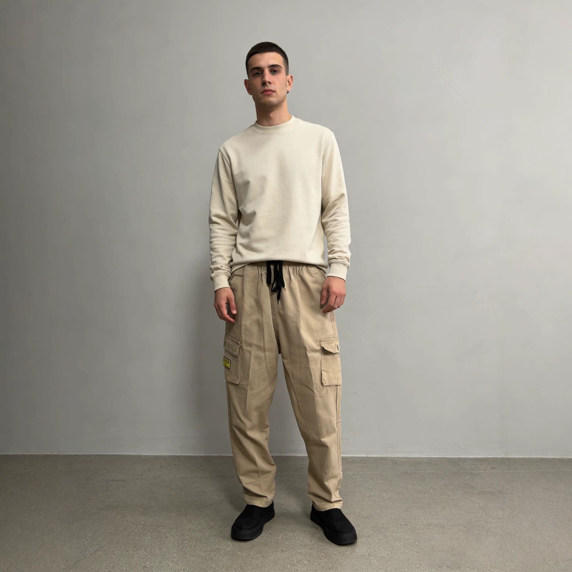 2025 new heavyweight workwear washed cotton multi-pocket men's overalls