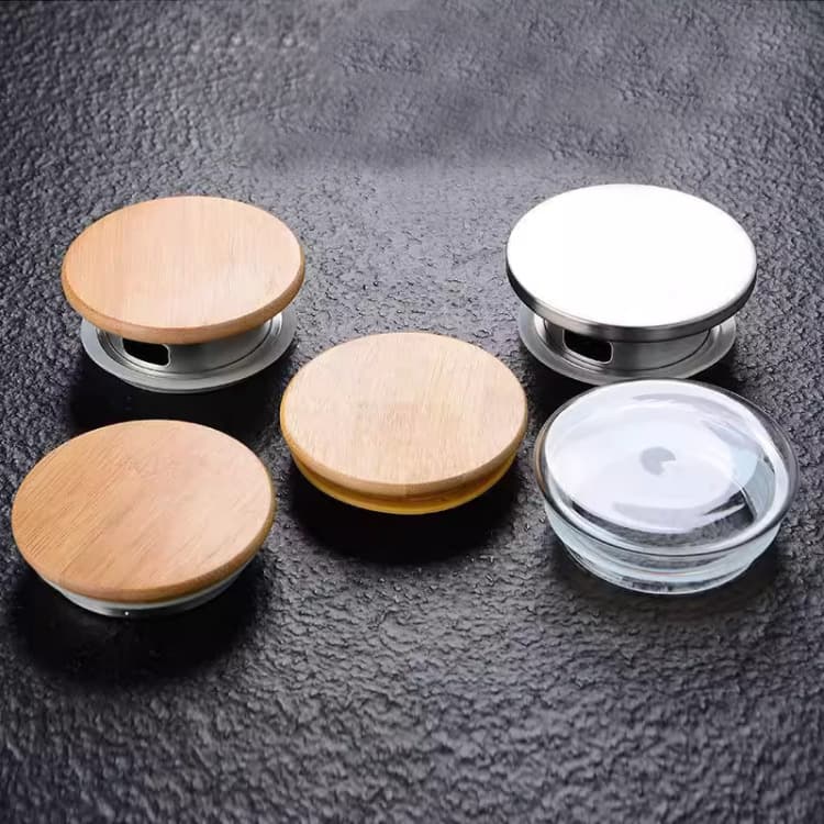 Replacement lids for glass pitchers (stainless steel/wooden options)