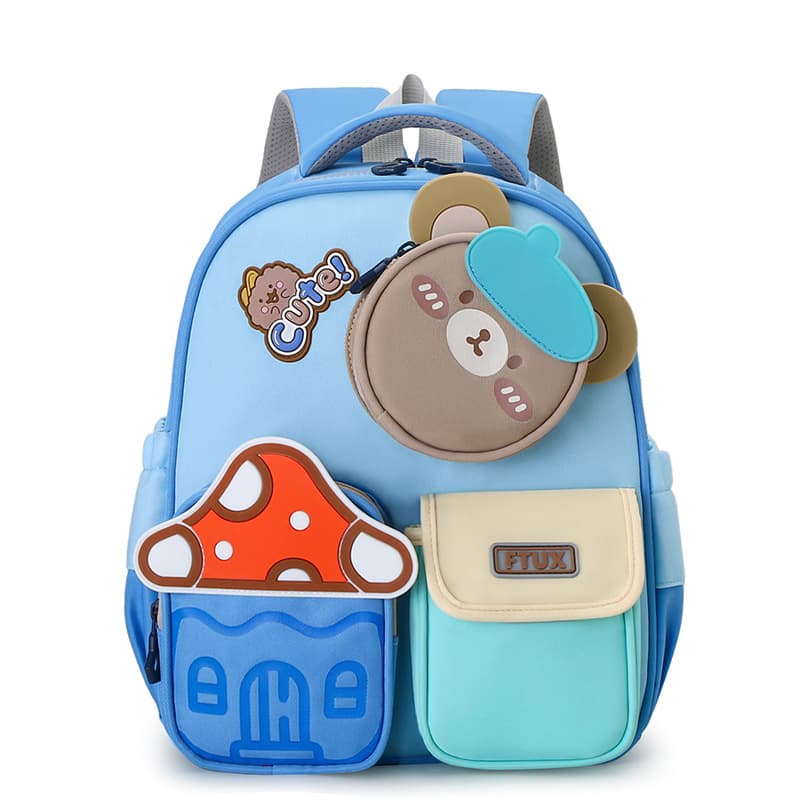 New Cartoon Baby Backpack Lightweight Ergonomic Cute Double-Shoulder Bag for Kindergarten Ages 3-5 Kids