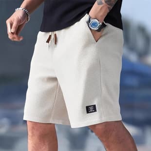 Cross-Border European and American Men's Casual Sports Shorts Summer Versatile Men's Plus Size Loose 5-Inch Shorts Pineapple Grid Shorts