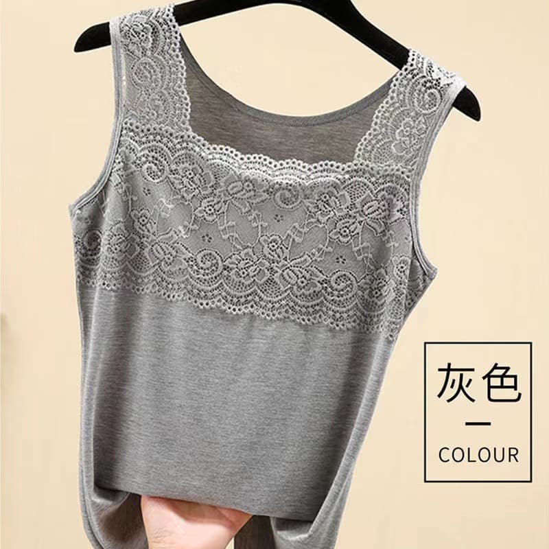 Lace Camisole Women Modal Top Summer Slim Fit Inner Wear Outerwear Underwear Sleeveless Plus Size
