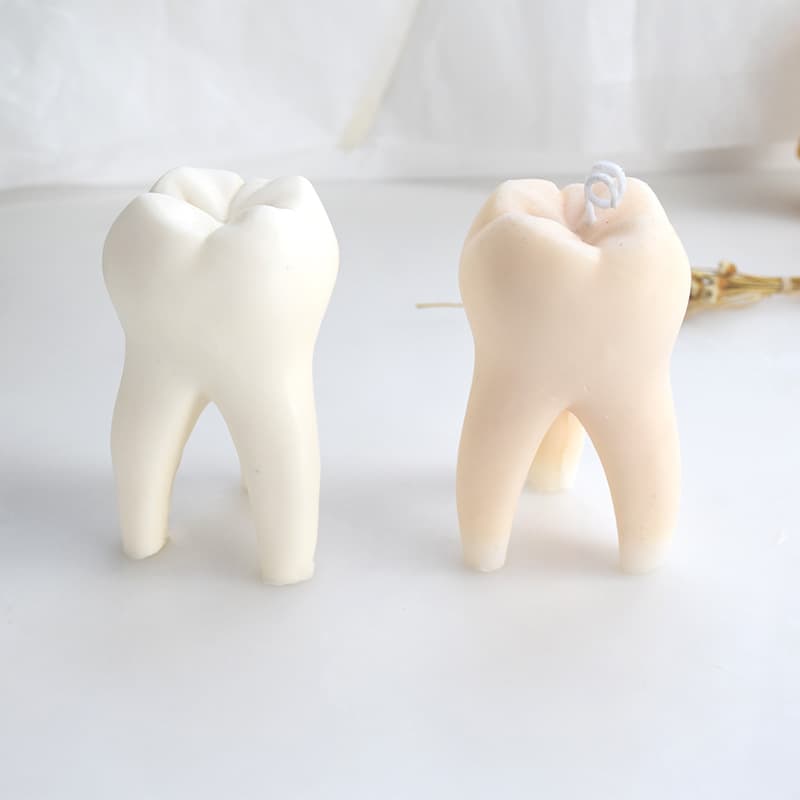 Large Ins Teeth Silicone Mold Candle Halloween Funny Ornament Korean Style Cake Decoration Mold Tooth Shaped
