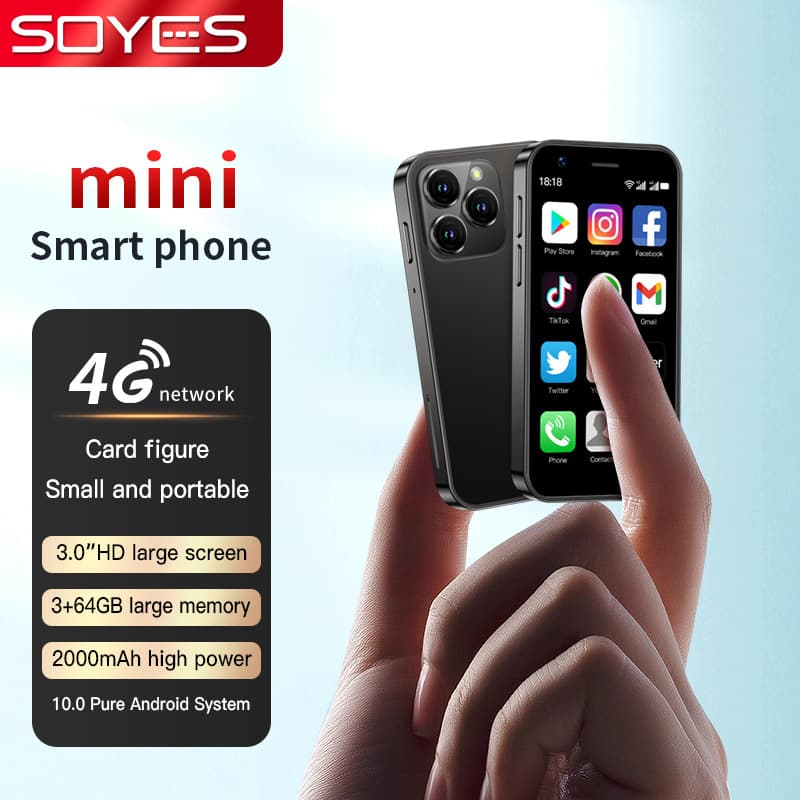 Cross-Border Hot Selling Xs16 Mini Smart Mobile Phone 4g Network Gps Android 10 Google Store Wifi Soye