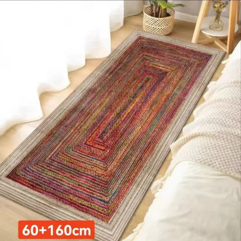 Living Room Retro Carpet, Bohemian Style Sofa and Coffee Table, American Floor Mat, Minimalist Bedroom Home Use, European-style Bedside Rug