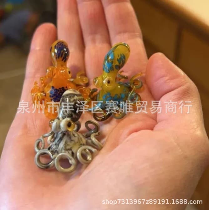 Captivating Octopus Glass Figurine Home Decor