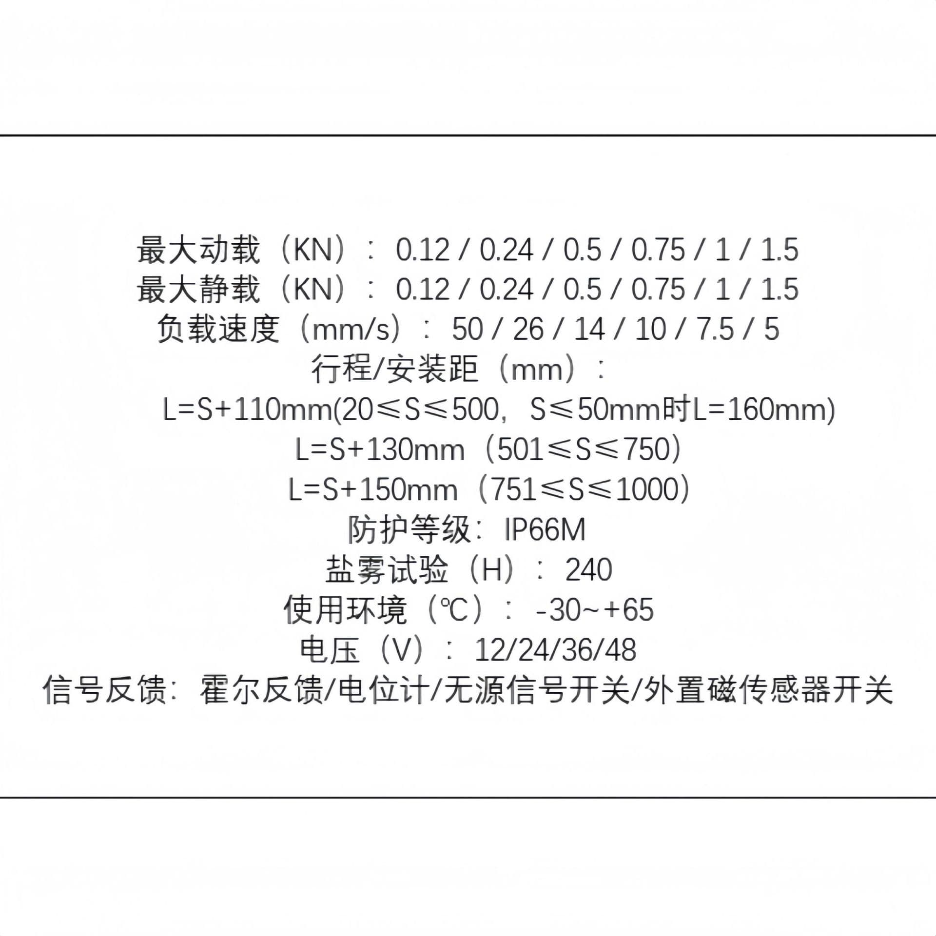 Jiechang Hall-effect feedback electric linear actuator source factory, applied to industrial sanitation vehicles and battery swap stations
