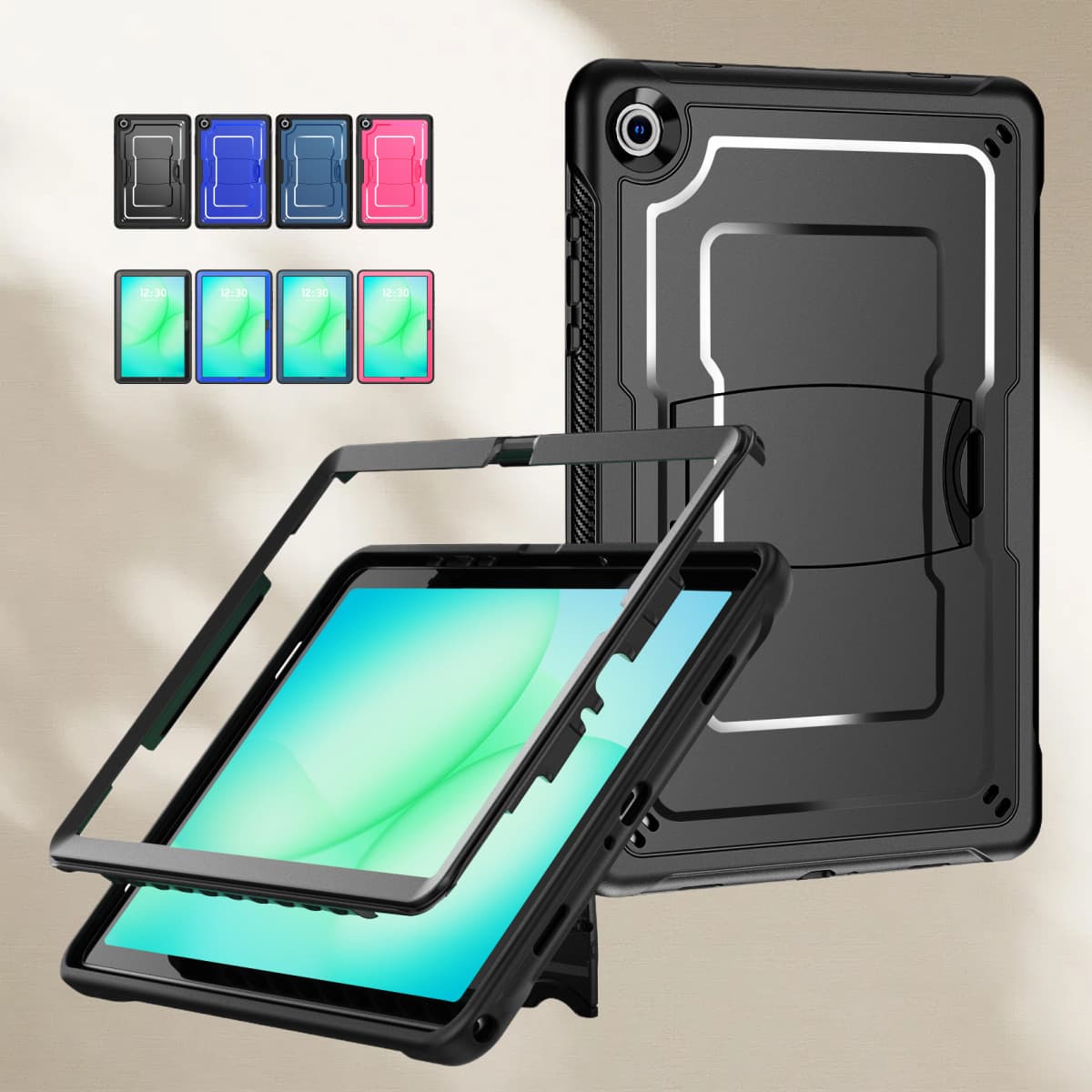Compatible with Samsung Galaxy Tab A9 11-inch Protective Case, Tab A11 Case, Tab A9 Plus Case, Shockproof, 2025, Stand, 11-inch New