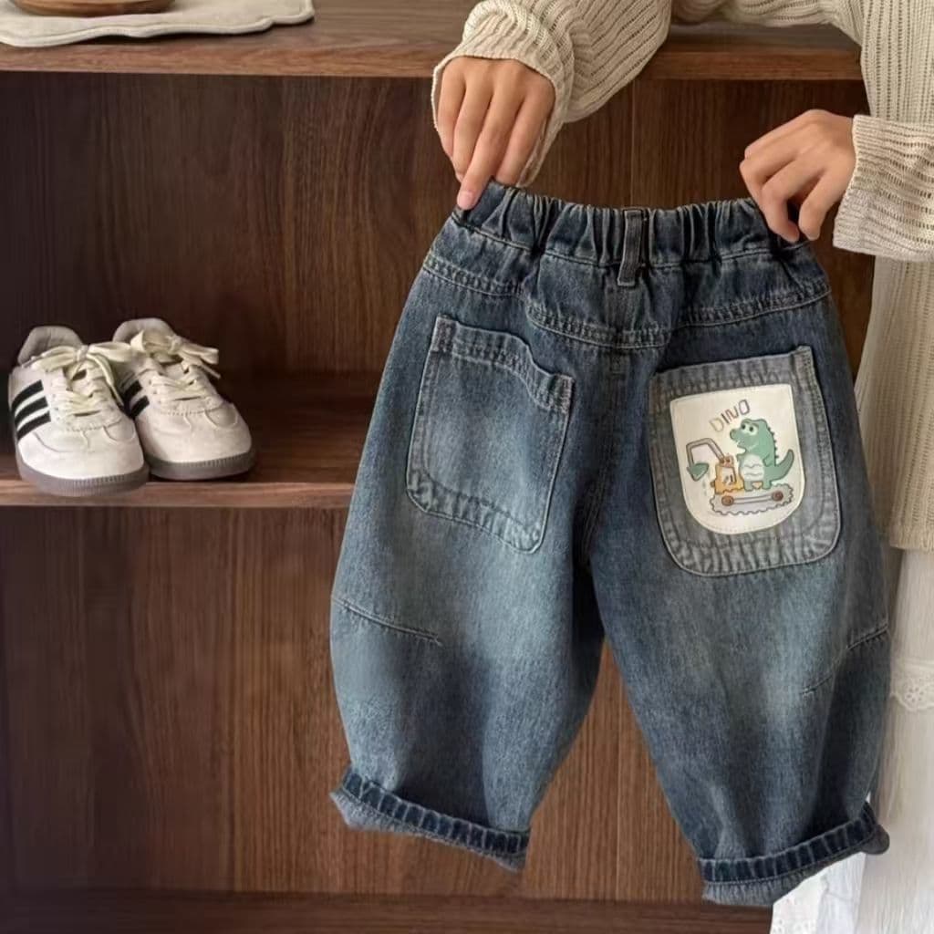 Boys' Fall Washed Jeans 2026 New Boys' Dad Jeans Ultra-Soft Korean Style Stylish Retro Jeans Trendy