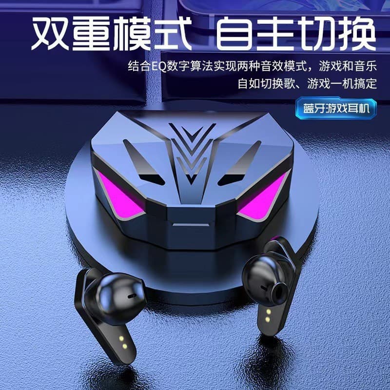 Factory wholesale binaural digital display with charging case earplug gaming headset TWS in-ear sports X15 Bluetooth headset