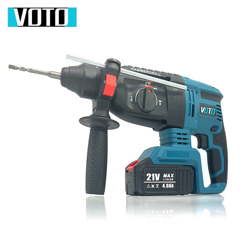 VOTO Brushless Cordless Rotary Hammer & Demolition Hammer 3-in-1 Heavy Duty Concrete Lithium-Ion Battery Wireless Impact Drill