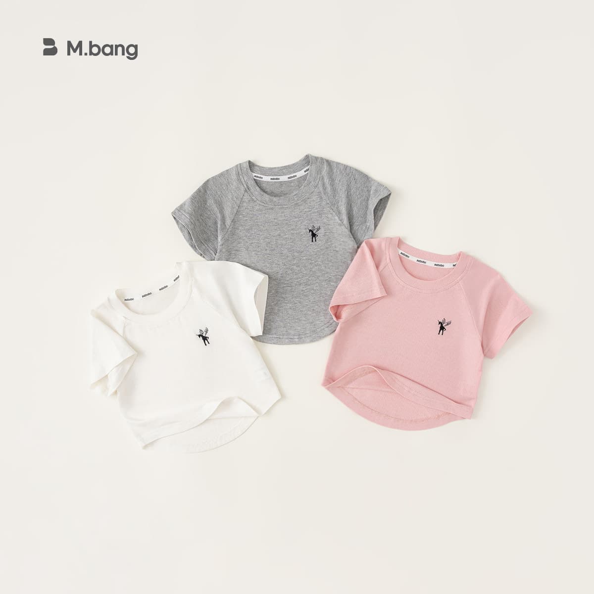 Bangxuan Girls Short T-Shirt 2026 Summer Collection, Fitted Short Sleeve Top for Toddlers, Trendy