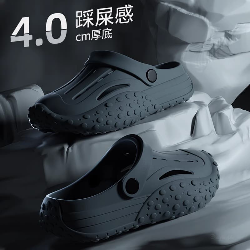 Cloud-like EVA Thick Sole 4.0cm Croc Sandals 2023 New Casual Sport 2-in-1 Slippers for Men and Women