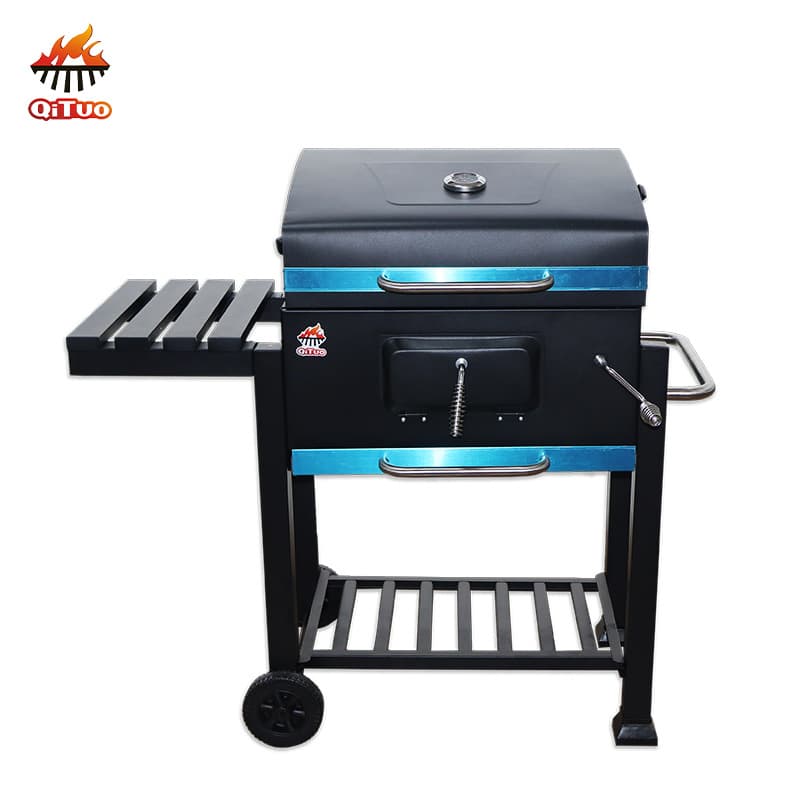 Cross-Border Outdoor Best-Seller Large Square Stove for Family Outings, Picnics, Team Building, and Camping Barbecue, In Stock