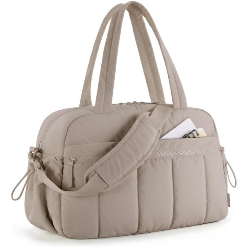 In Stock Large Capacity Duffle Bag with Trolley Sleeve, Sports Gym Bag with Toiletry Bag and Shoe Compartment, Shoulder Travel Bag