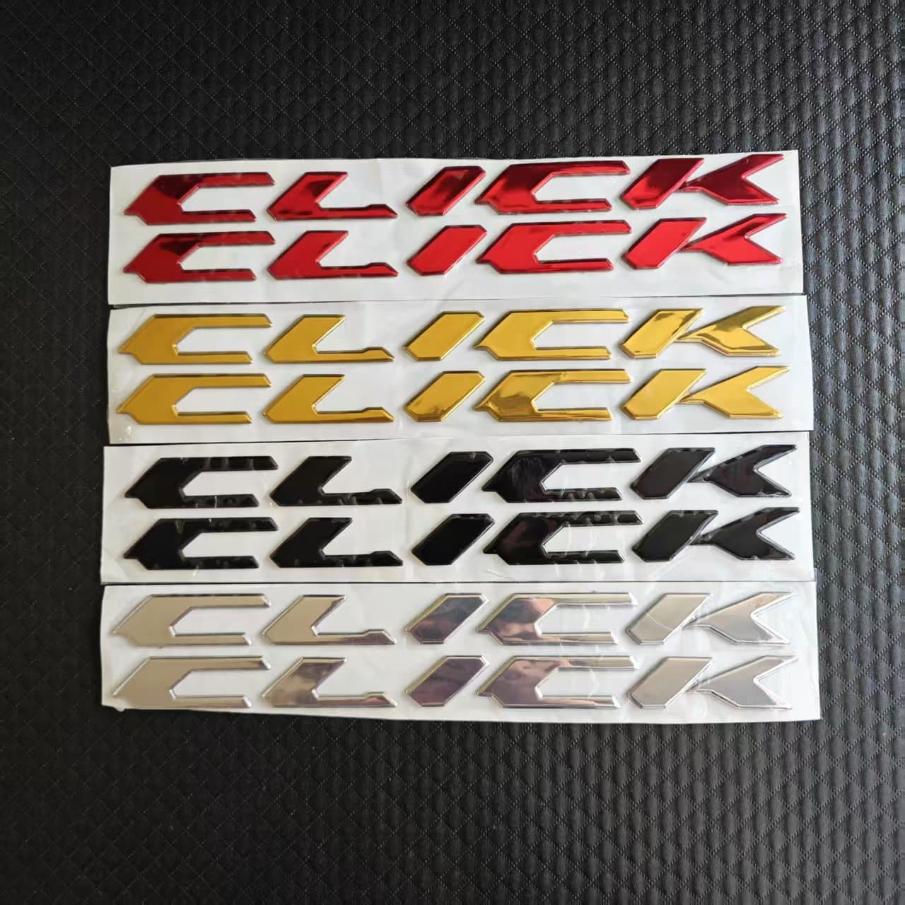 For Honda CLICK Motorcycle Modified Stickers 3D Soft Rubber Waterproof Decorative Decals