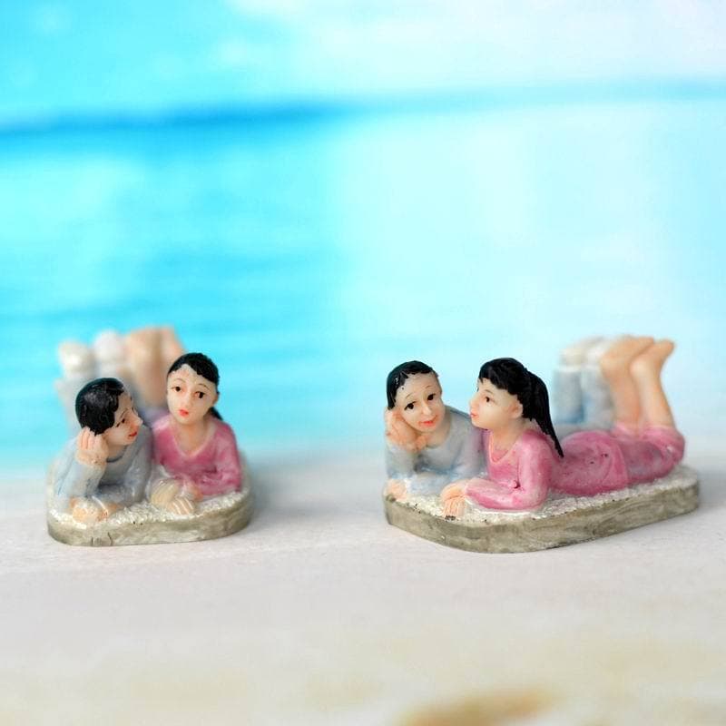 Wholesale heart sand crafts, various family figures, couples on the bed, sleeping in the same bed A-805
