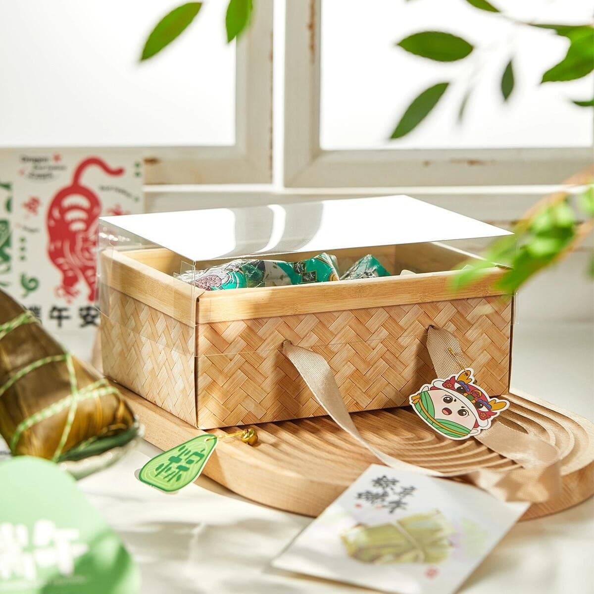 Zongzi packaging box, gift box, empty box, duck egg and meat zongzi company welfare gifts, companion gift box, card box
