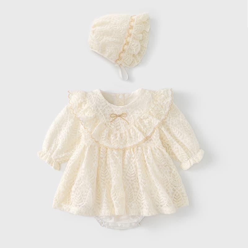 Adorable Spring/Autumn Baby Girl Princess Outfit, Newborn Bodysuit, Infant Fall Clothing Class A