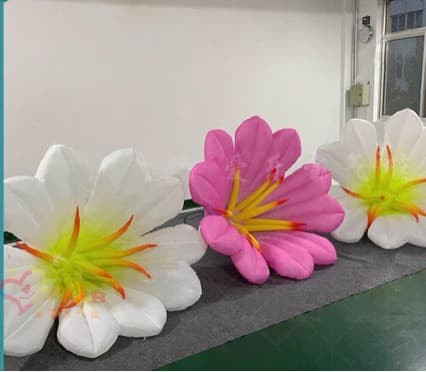 LED Inflatable Flowers Simulation Inflatable Decorative Flowers Hotel Party Ceiling Hanging Flowers Wholesale