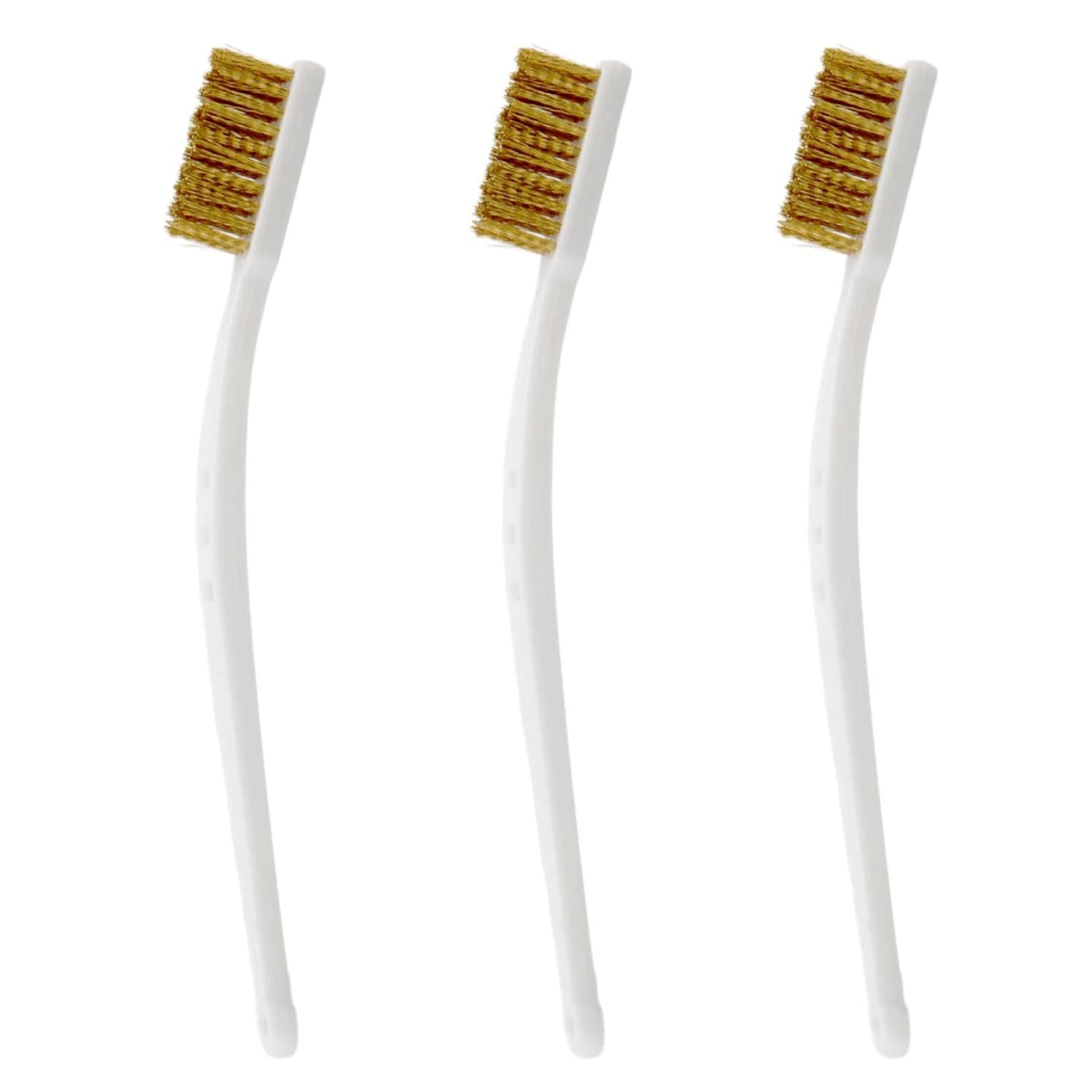 Pure Copper Toothbrush Cleaning Brush Set Nylon Brush Mini Copper Wire Brush Rust Removal Stain Removal