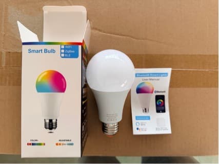 Tuya Smart Bulb A70 Wide Pressure Bluetooth Bulb RGB Dimming Color Voice Mobile Phone Remote E27 Clearance