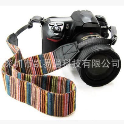 Striped, Retro, DSLR Camera Strap, Ethnic Style Universal Shoulder Strap