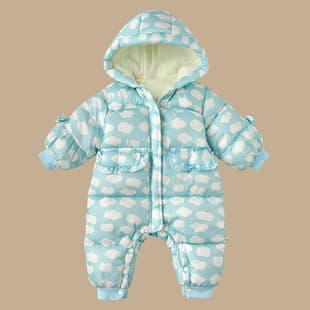 Baby Winter Romper Cotton Coat, Newborn Going Out Wrap, Boys Girls Warm Clothes, Infant Romper Trendy New