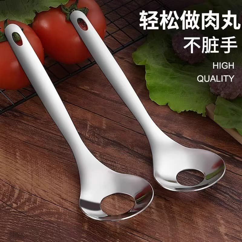Stainless Steel Meatball Maker Ball Scoop Meatball Spoon Fish Ball Spoon Squeeze Ball Tool Meatball Maker Kitchen Household