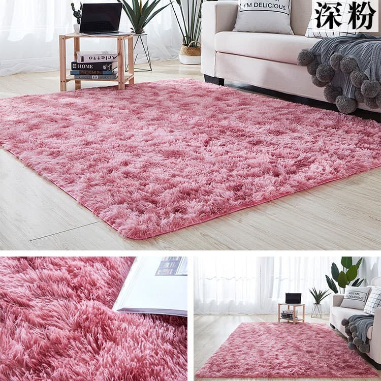 Cross-border Silk-Look Living Room Bedroom Bedside Durable Easy-Clean Carpet Mat