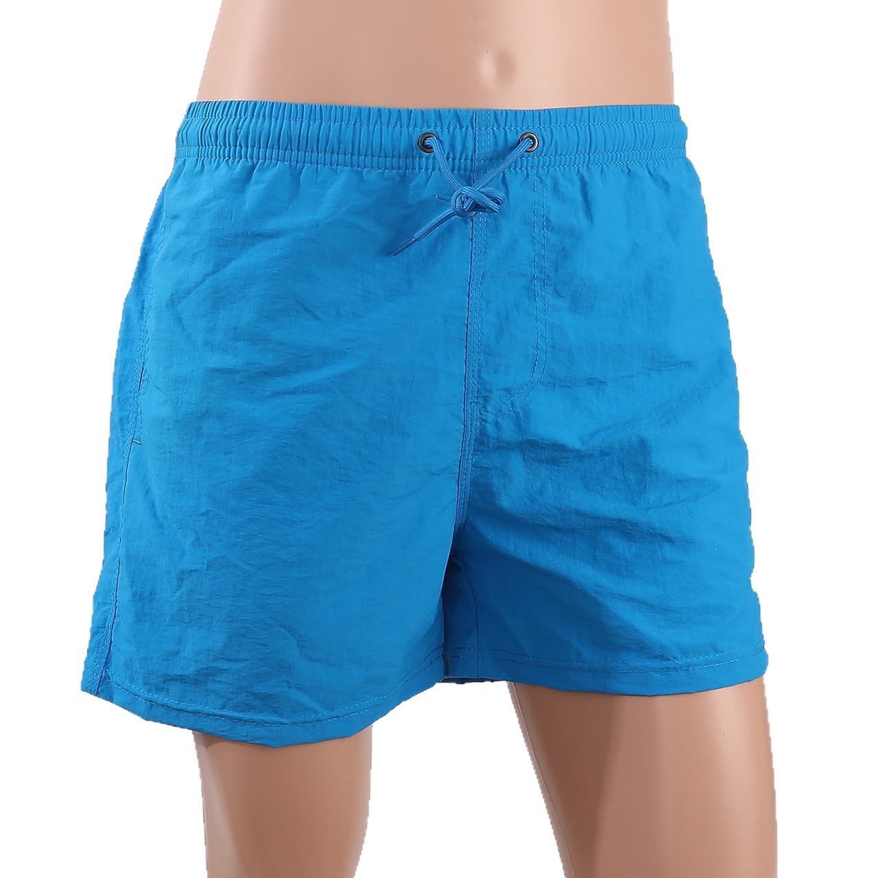 Waterproof Tri-Blend Beach Shorts with Embroidered Logo, Quick-Dry Casual Shorts for Seaside Sports