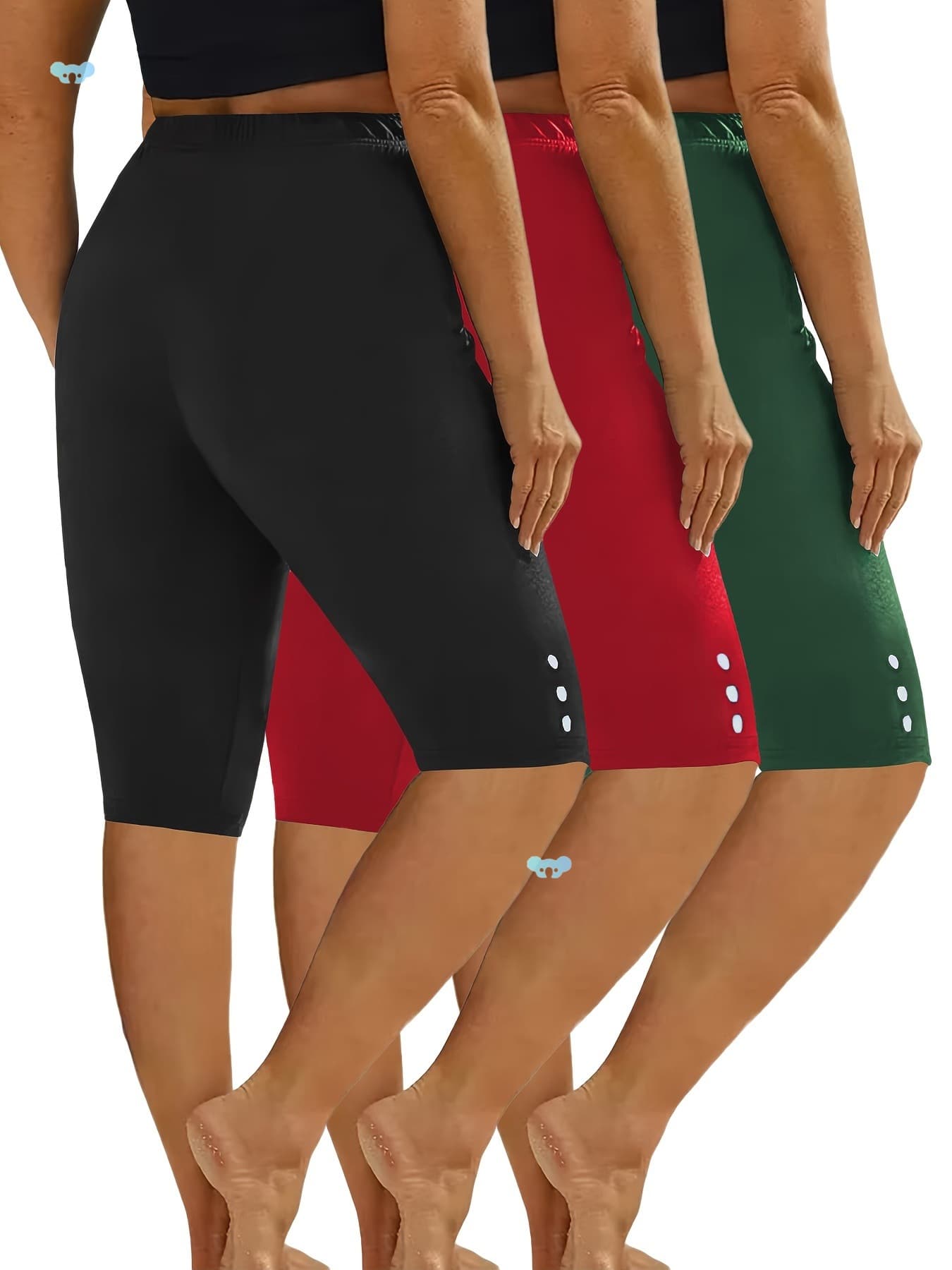 3-Pack Comfy Elastic Waistband Women's Fashion Casual