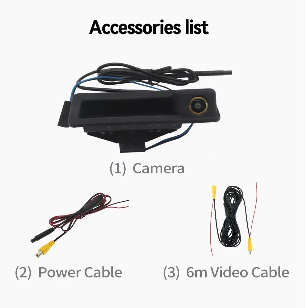 Rear View Camera Compatible with BMW E60 E61 E62 E63 E90 E91 E92 E93 E70 E71