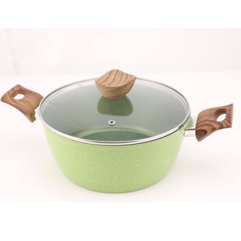 Professional Aluminum Sauce Pot Milk Pot Set Non-Stick Induction Ready Glass Lid Kitchenware Set for Home Cooking