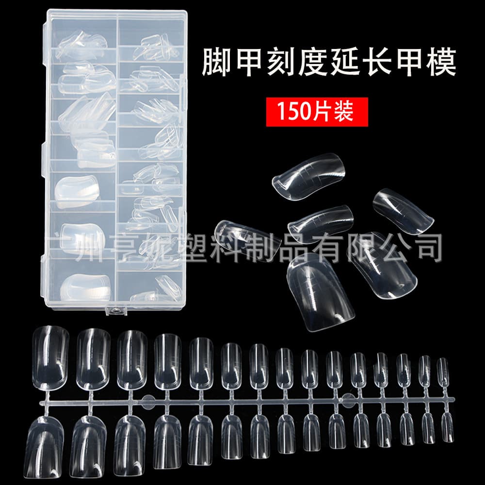 Hot Selling Nail Forms 150-Pack with Scale, Quick Extension Nail Forms for Gel Nail Extension, Toenail Forms