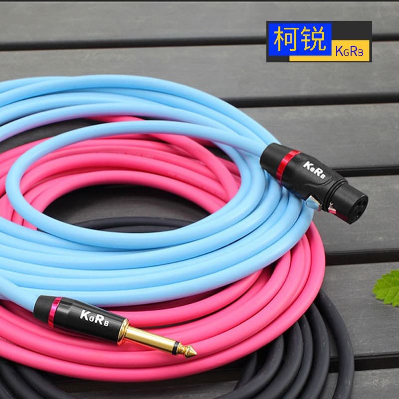 Kore Electric Guitar Bass Audio Cable, Guitar Connection Cable, Microphone Cable, 6.5mm to XLR Male/Female, Noise Reduction