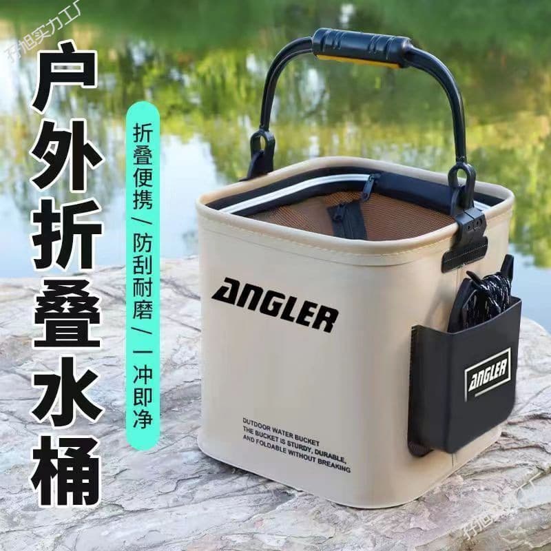Multi-function collapsible fish bucket lure fishing portable wear-resistant hand bucket car washing bucket