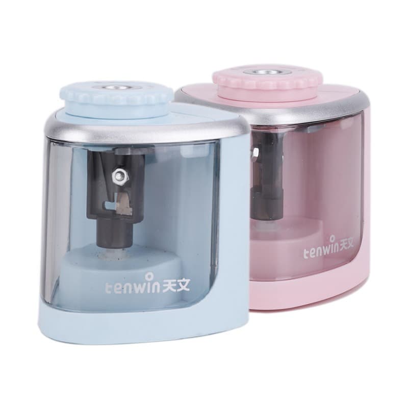 TENWIN Electric Pencil Sharpener Creative Student Automatic Sharpener Pencil Sharpener Cross-Border Supply