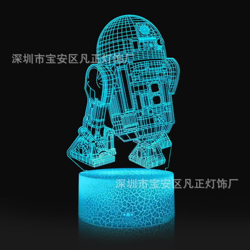 Amazon Star Wars Death Star Small Night Light 3d Colorful Led Gift Touch Remote Control Table Lamp Decorative Lighting