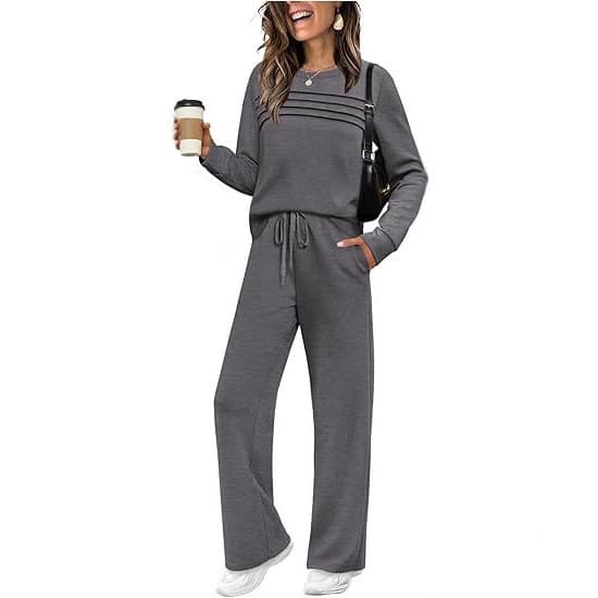 European and American Women's Fashion Long Sleeve Top and Pants Set Autumn 2026 New Casual Two-Piece Outfit for Amazon Cross-Border