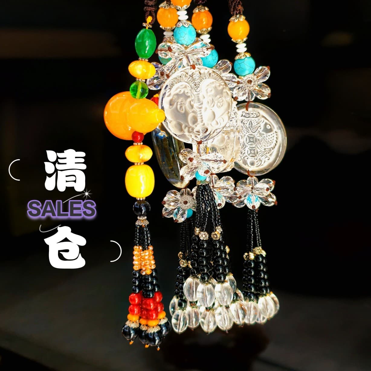Car interior new car pendant manufacturer wholesale Pixiu car hanging ethnic style pendant three-dimensional carving