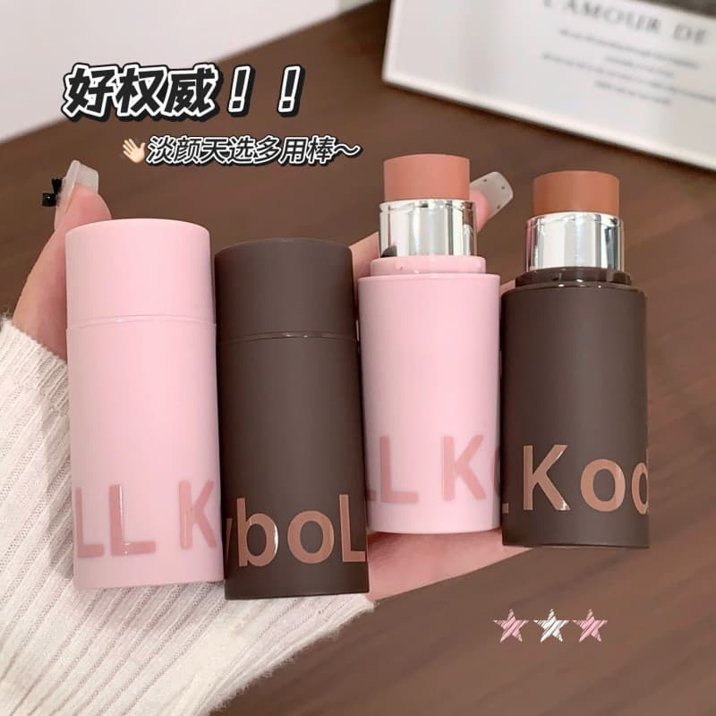 Kodyboll Soft Matte Multi-Use Stick Natural Nude Color Korean Mood Blush Eyeshadow Lipstick All-in-One Stick