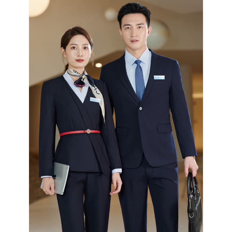 2024 New China Mobile Business Office Uniform Set Women's Blazer Jacket Employee Work Suit Company Uniform